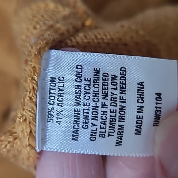 Wonderly Mustard Cowl Neck Tunic Sweater size XL - Picture 4 of 6